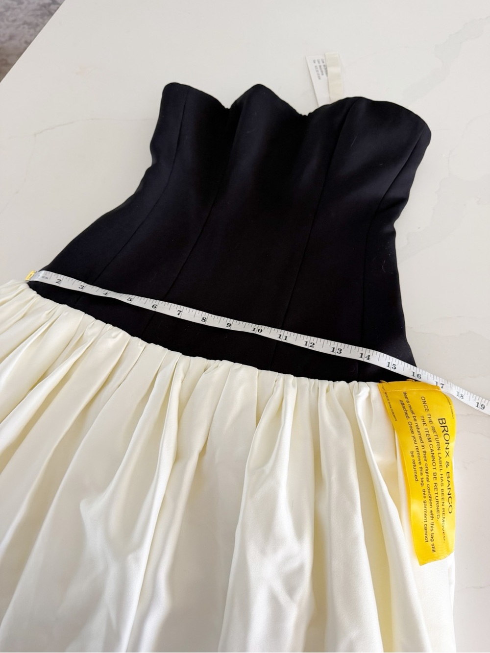 Bronx and Banco Arlo Black Strapless Corset Dress Sz XS $1500 NWT - Picture 10 of 11